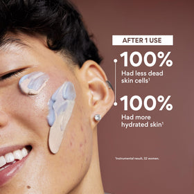 Innisfree Volcanic Swirl Pore Mask application swirls together for smoother skin.