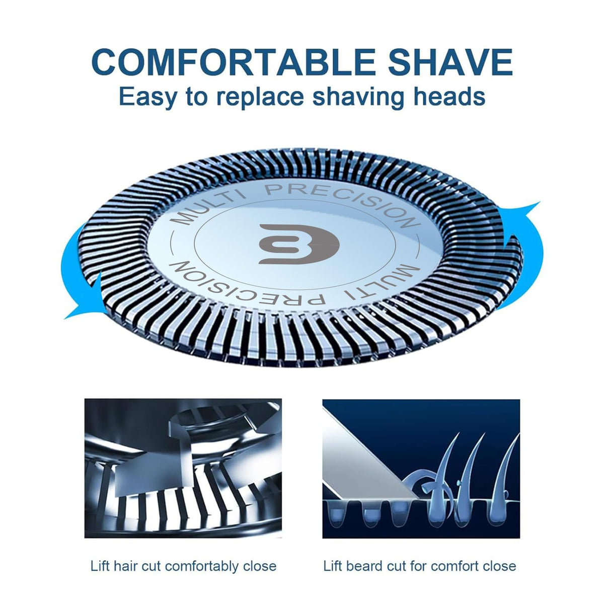 Innobeaut Click & Style head fits S738, S1211, S1560 for versatile use.
