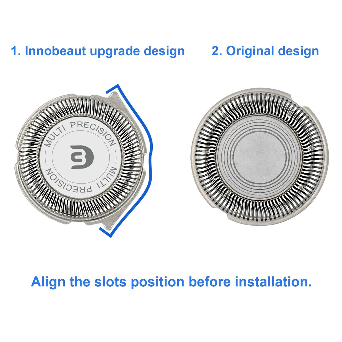Innobeaut SH30 compatibility with Philips Norelco Series 1000-3000 for an easy fit.