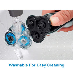 Innobeaut SH50 rinse-friendly heads simplify cleaning under running water.