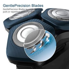 Innobeaut SH70 360 degree head design close-up ideal for skin-friendly shaving.