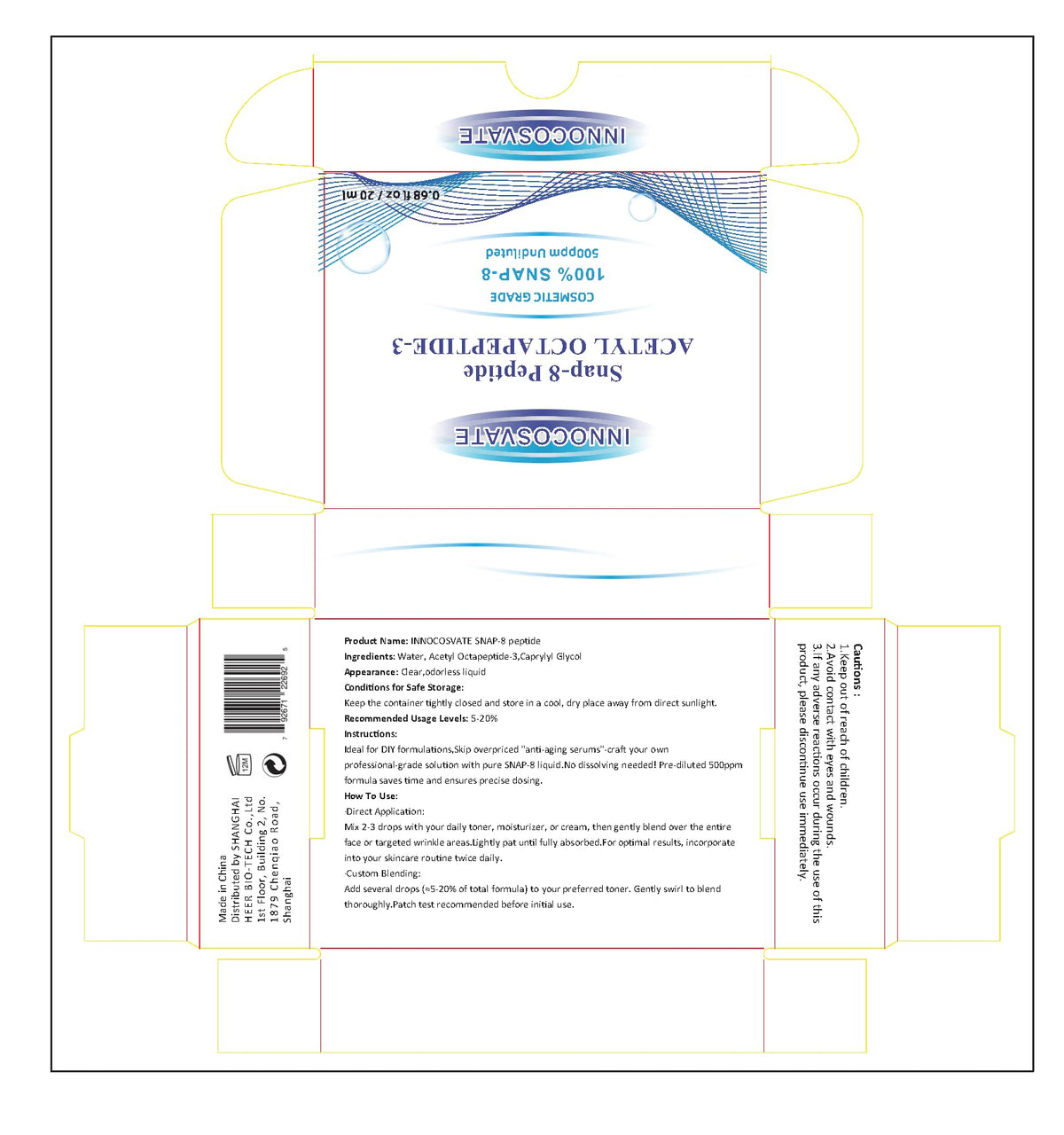 INNOCOSVATE Snap-8 clear-serum-texture highlights potential for flexible DIY routines