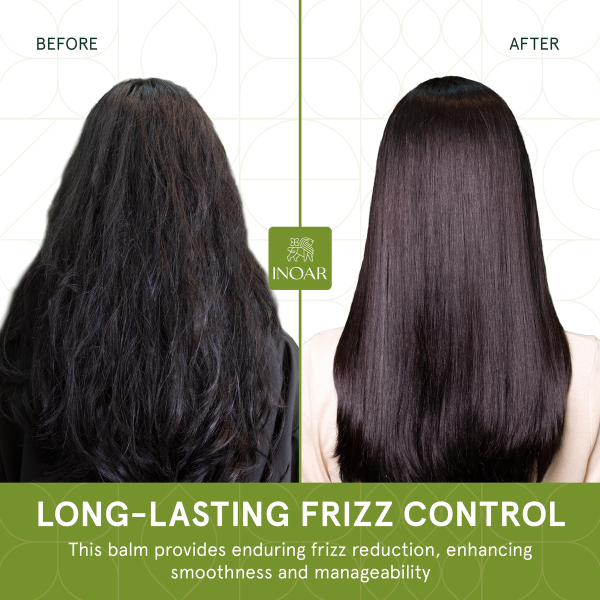Hair finish after use shows extra shine and soft feel with Thermoliss Balm