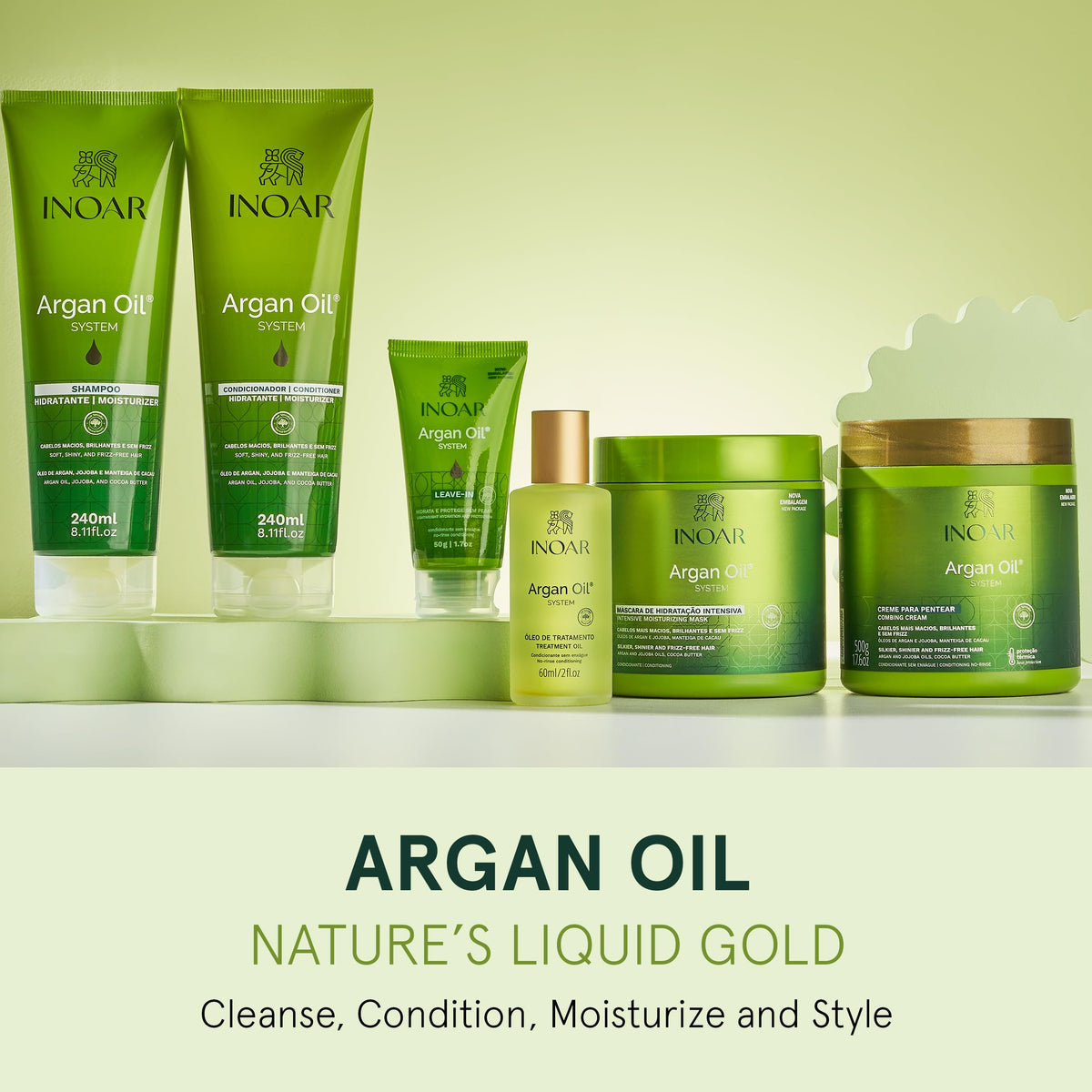 INOAR Deep hydration provides moisture for a silky finish without weigh-down.
