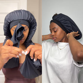 INSBeauty bonnet protecting braids from flattening overnight
