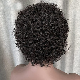 INSBEAUTY Pixie Cut Curly hairline detail with invisible knots