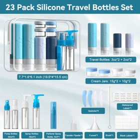 INSFIT premium BPA-free silicone bottles ready for liquids and creams