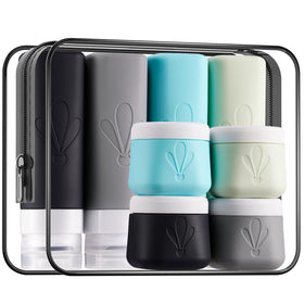 INSFIT 3oz squeeze bottles for leak-free travel storage and easy refills