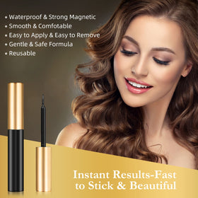INSMART wear-tested, lightweight lashes provide a natural look.