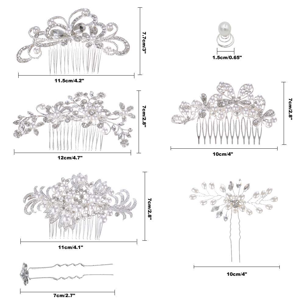 inSowni bridal hair accessories set delivers cohesive sparkle for special occasions