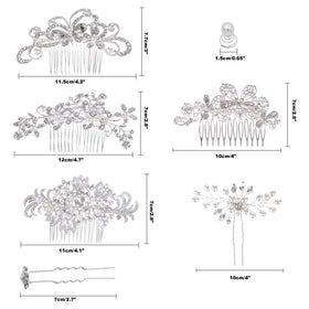 inSowni bridal hair accessories set delivers cohesive sparkle for special occasions
