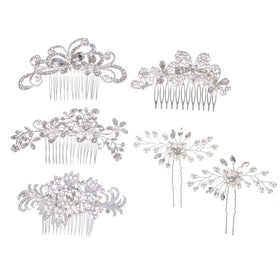 inSowni bridesmaid hairpins collection coordinates with dresses for coordinated party looks