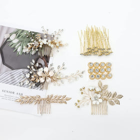 inSowni gold rhinestone accents highlight craftsmanship for brides and bridesmaids.