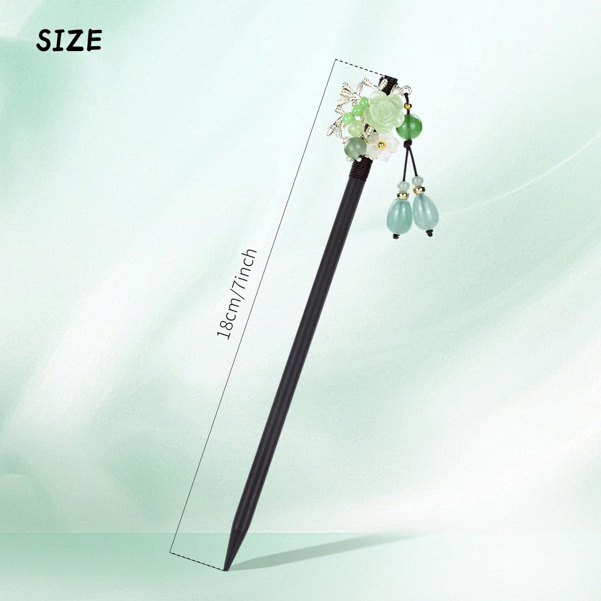 inSowni wooden hair sticks 18cm, sturdy and stylish for secure buns.