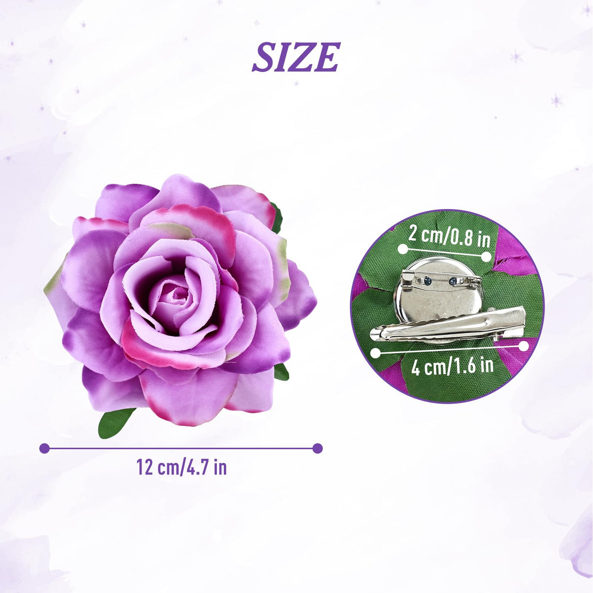 inSowni rose flower clip multicolor display for versatile outfit matching