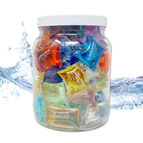 InSPAration 50-sample pillow packets in a fish bowl offer versatile aroma options.