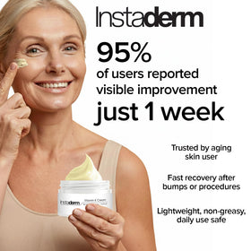 Cream spread on skin to show even tone and moisture.