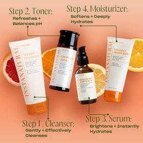 Application scene showing serum being added to clean skin as part of routine
