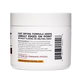 Packaging highlights 8 oz size and edge-control benefits