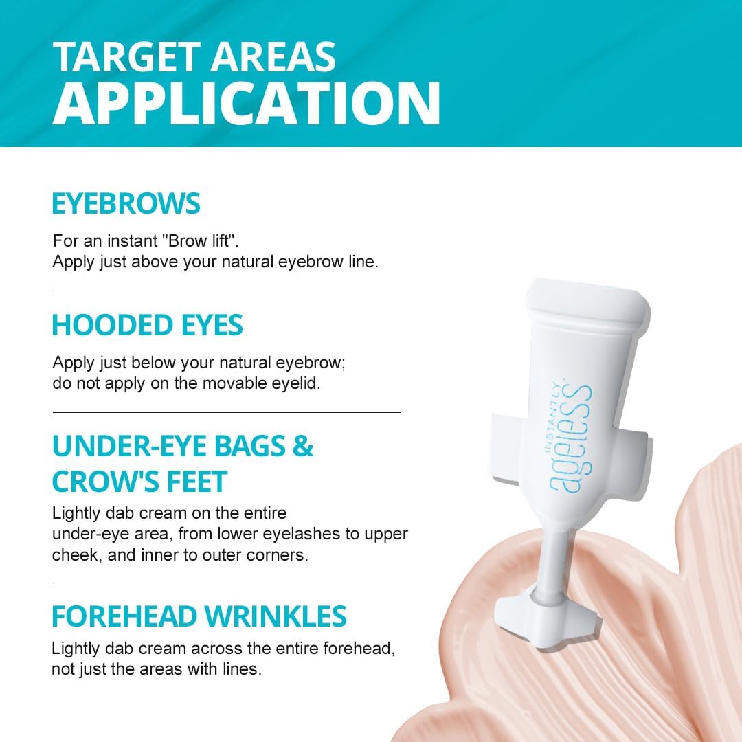 Instantly Ageless cream jar highlights rich, smooth texture for application.