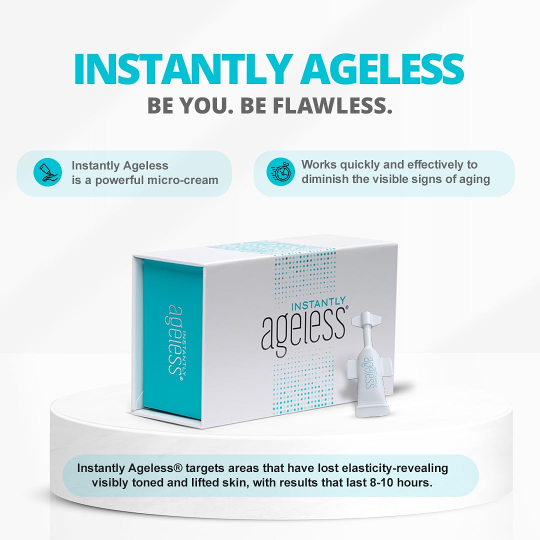 Instantly Ageless face lift cream smooths fine lines for a youthful glow.
