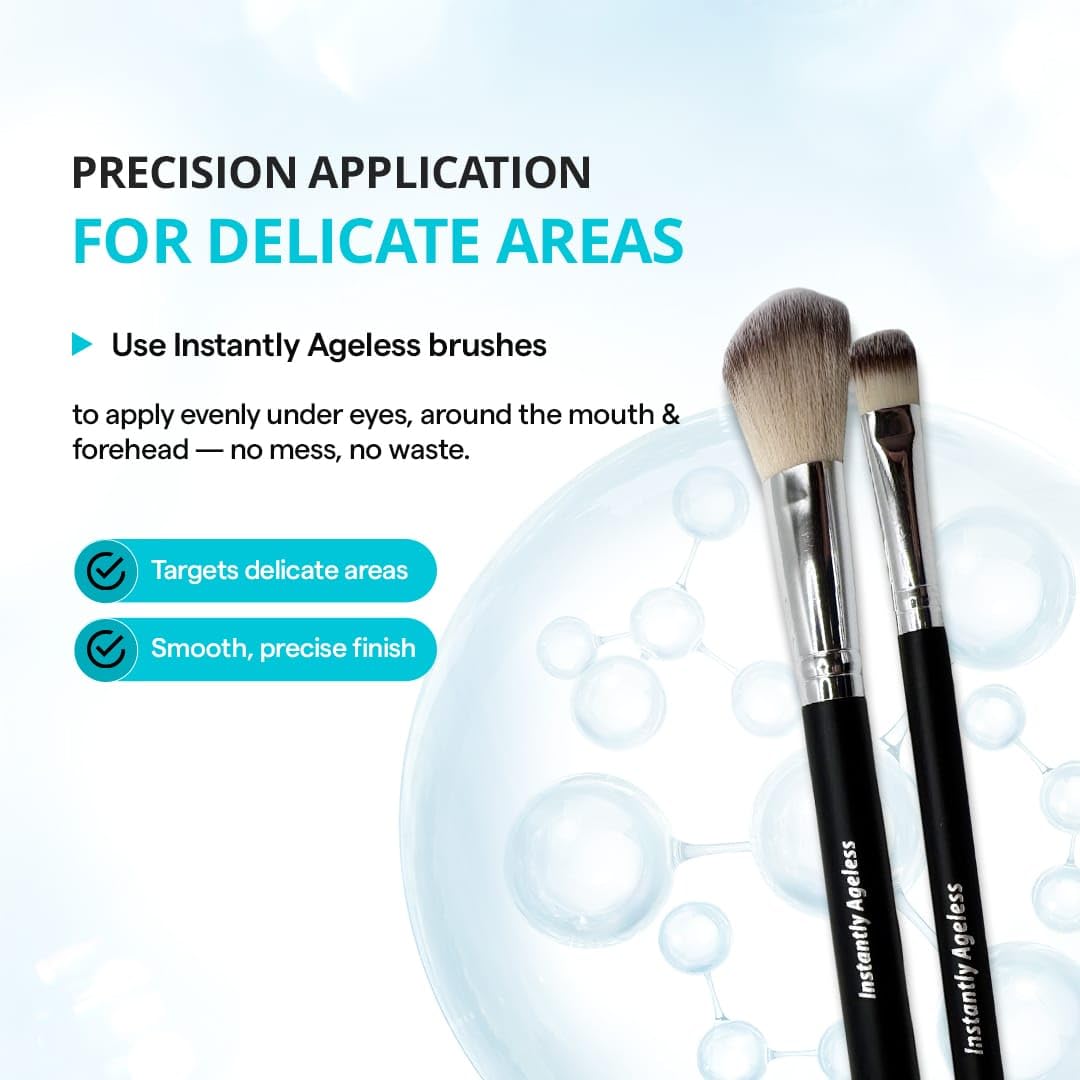 Instantly Ageless vial pack on display with easy cream dispense.