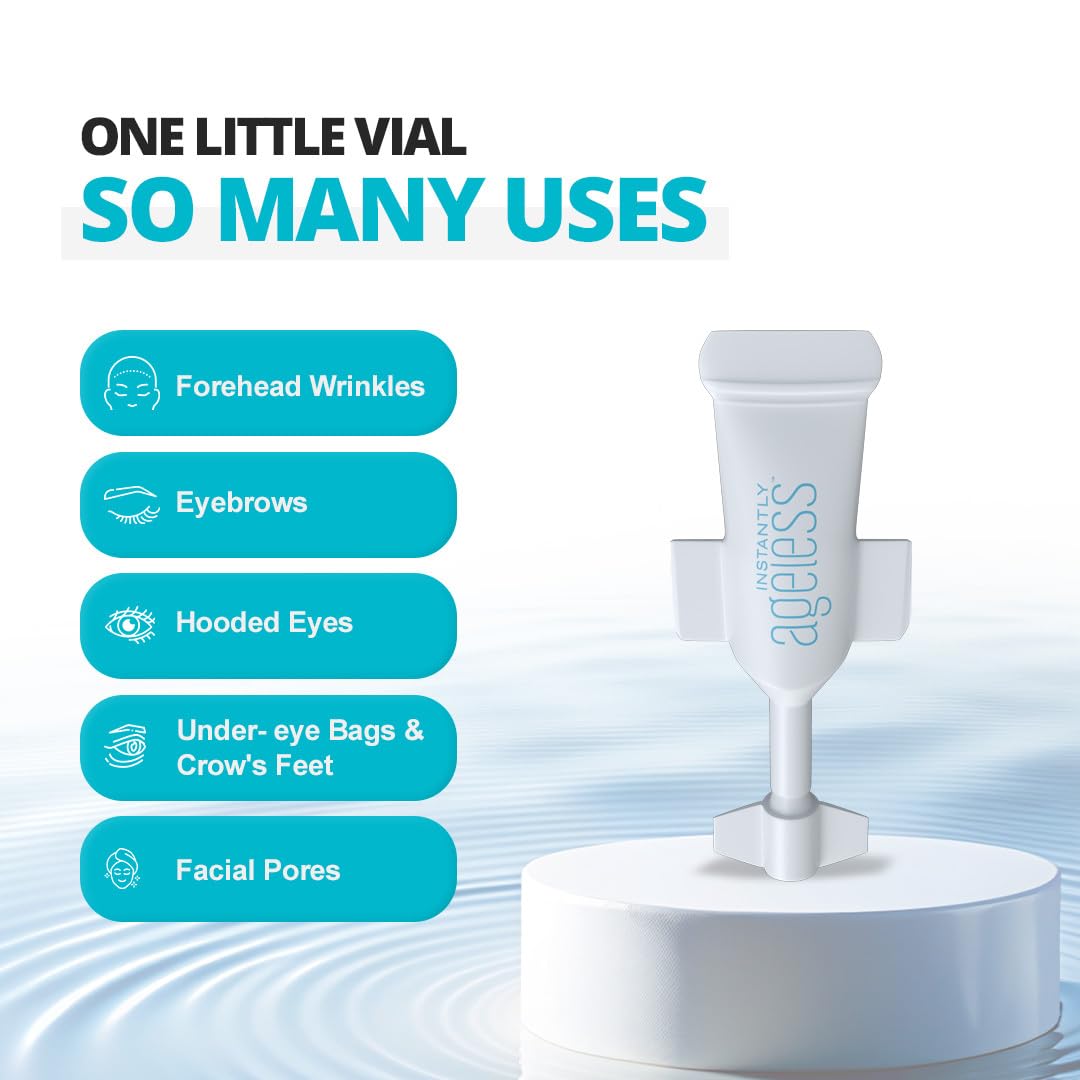 Instantly Ageless travel pack with 10 vials enables on-the-go skincare routine.