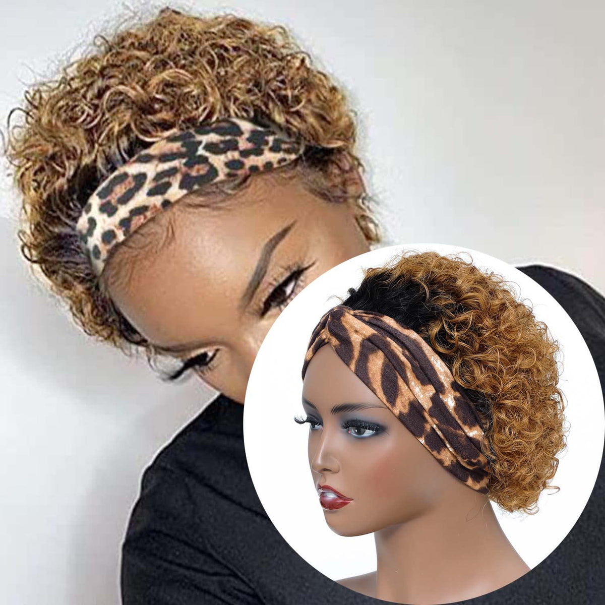 INSTASTYLE headband wig in blonde ombre for effortless transformation