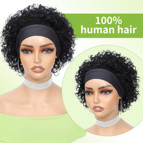 INSTASTYLE 8inch back view shows seamless blend with natural black color.