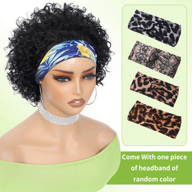 INSTASTYLE curved 8inch side view highlights voluminous short curls for daily wear.