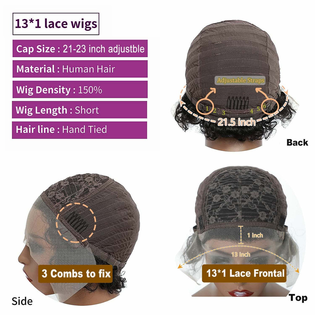 INSTASTYLE Ombre Blonde Pixie Wig worn style for busy mornings