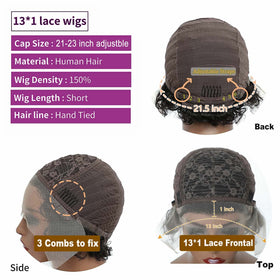 INSTASTYLE Ombre Blonde Pixie Wig worn style for busy mornings