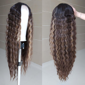 INSTASTYLE lace-front middle-part wig for seamless scalp illusion