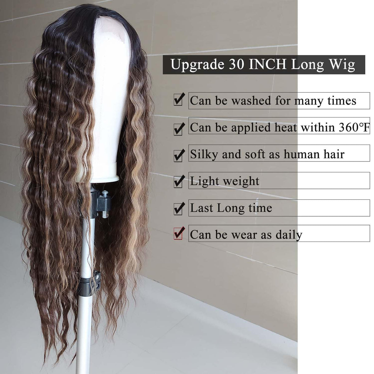 INSTASTYLE loose deep wave crimps for soft luxurious texture