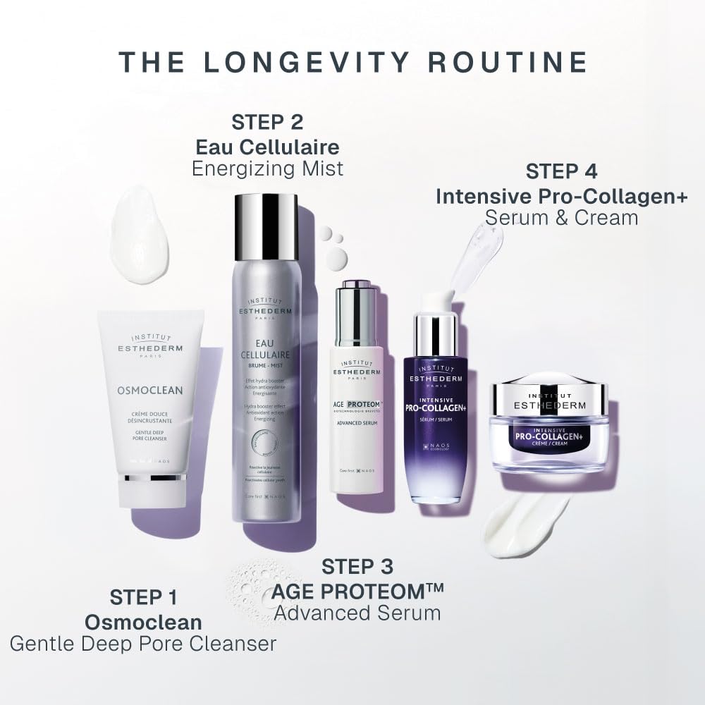 INSTITUT ESTHEDERM AGE PROTEOM ADVANCED SERUM radiance-focused formula enhances daily skincare.