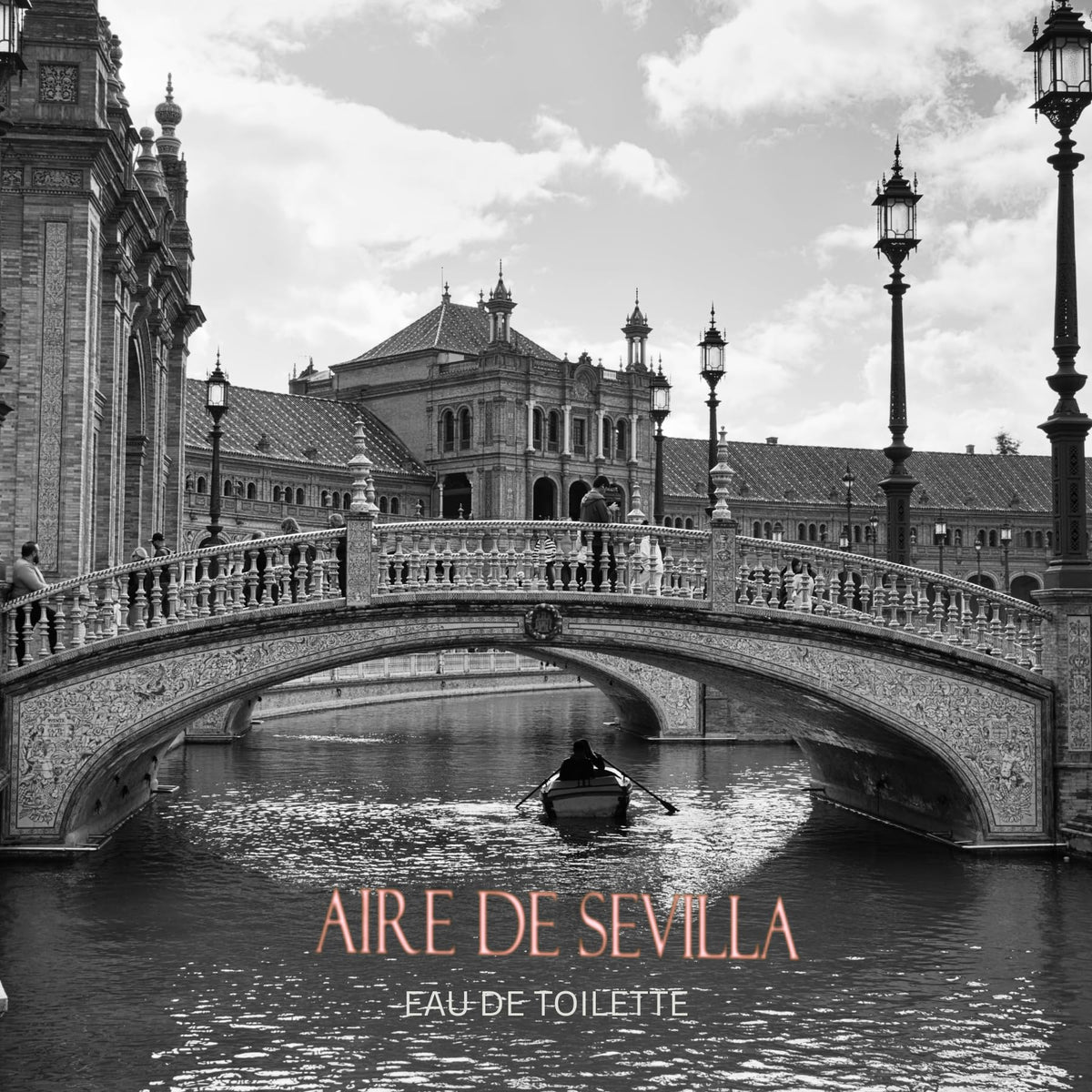 Gift set wrapped with Sevilla-inspired motif, ready for gifting