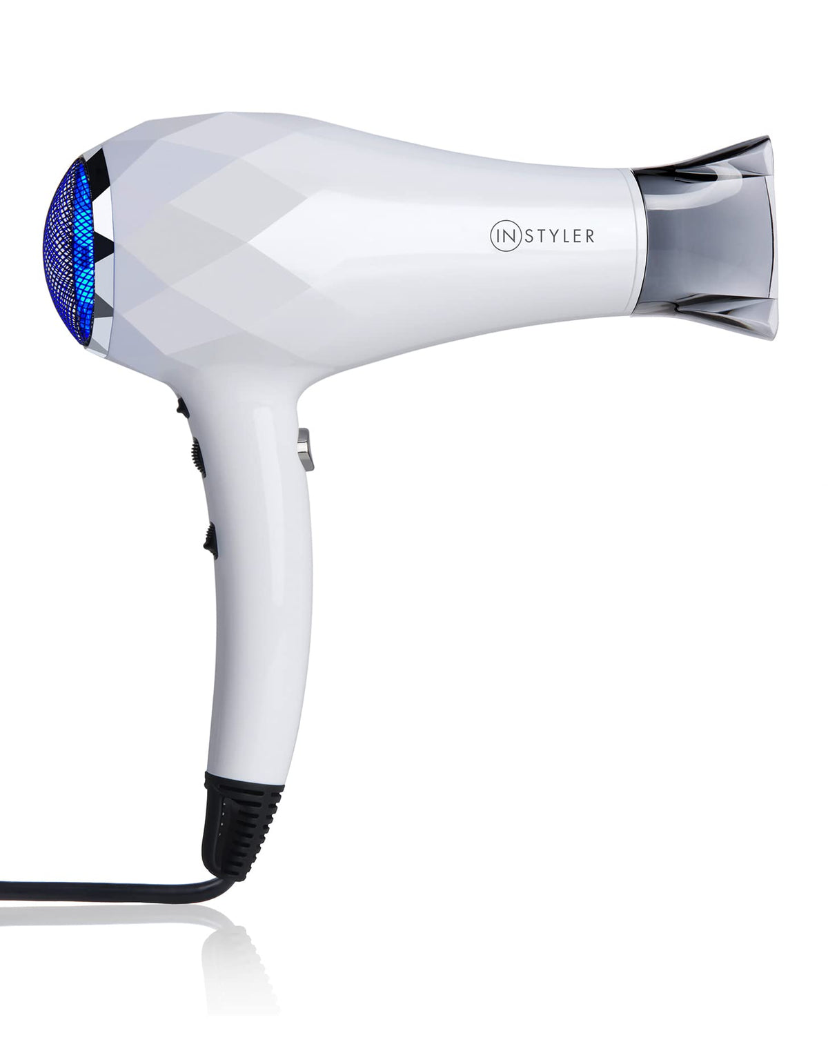 InStyler Turbo Ionic Dryer front view highlights lightweight design for easy styling.