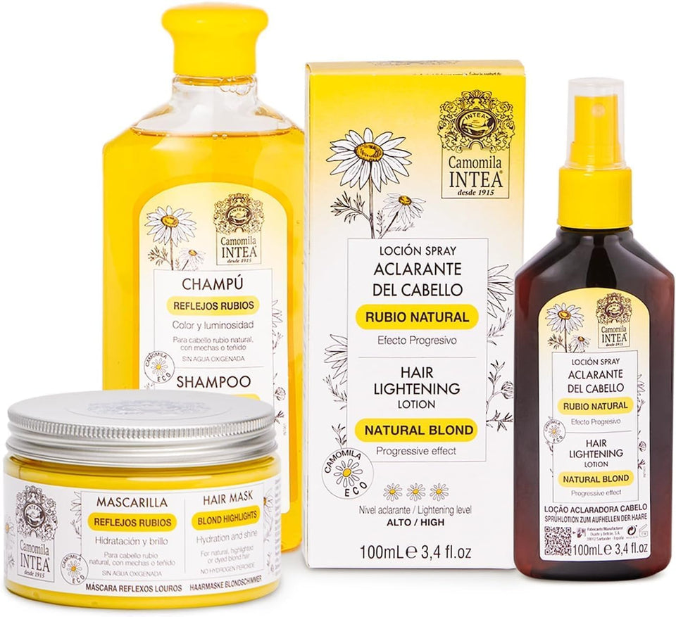 Intea Camomila Hair Lightener spray-on application for easy, even lightening.