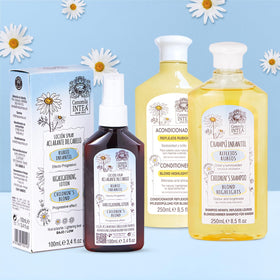 Intea Camomila Kids Shampoo application image highlighting kid-friendly usage.
