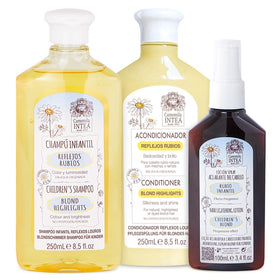 Intea Camomila Kids Shampoo bottle for gentle cleansing and light blonde results.