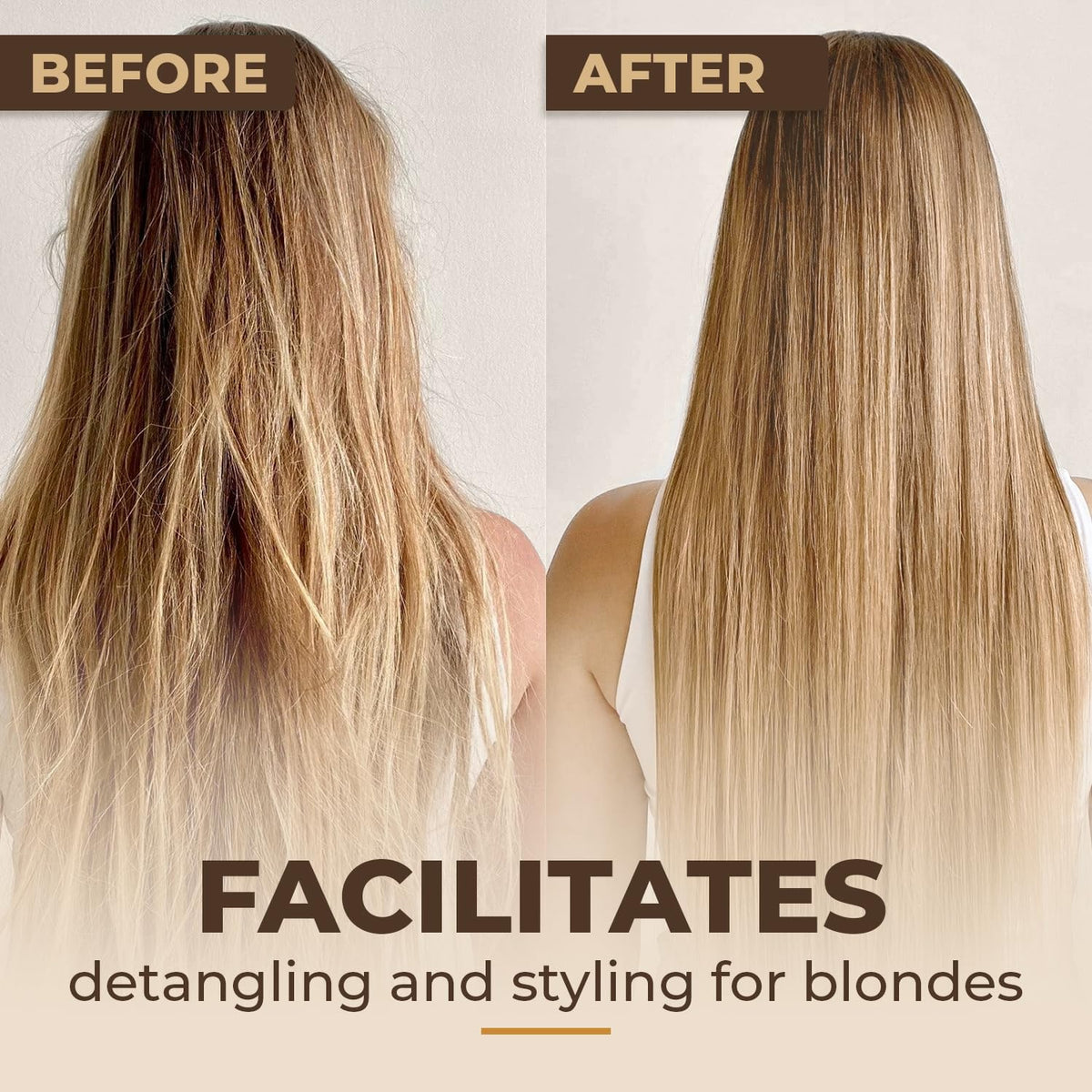 Intea Hair Mask massaged through damp hair from roots to ends.