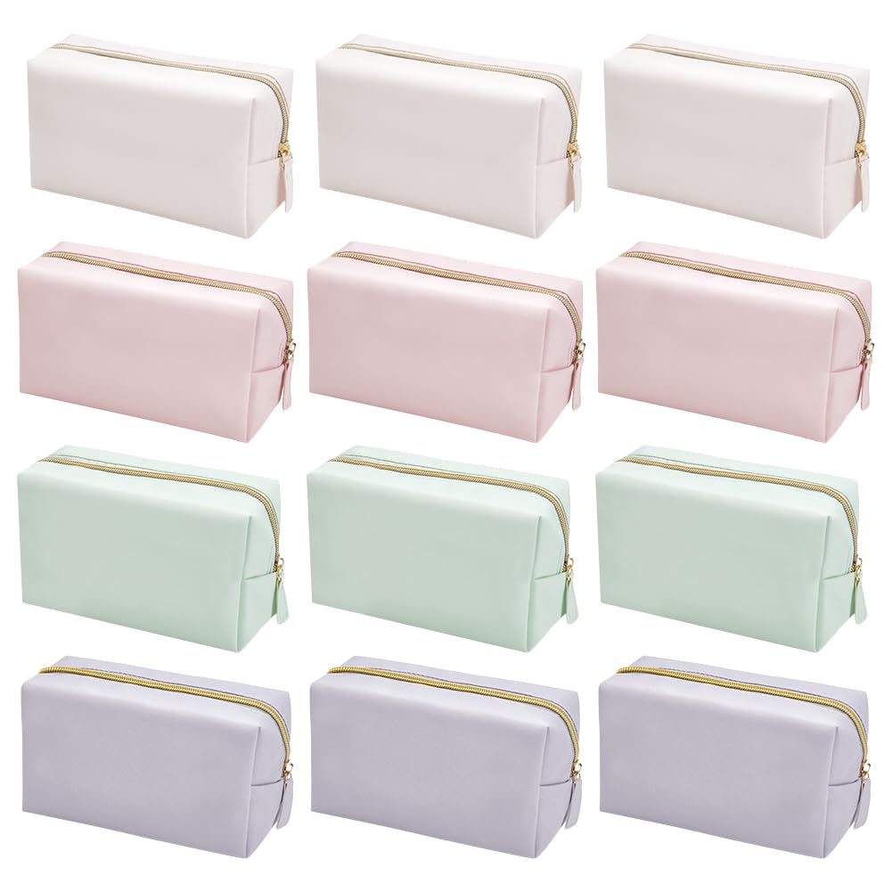 INTERWARM makeup bag 12-piece four-color set for organized travel and daily cosmetics.