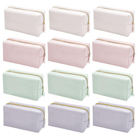 INTERWARM makeup bag 12-piece four-color set for organized travel and daily cosmetics.