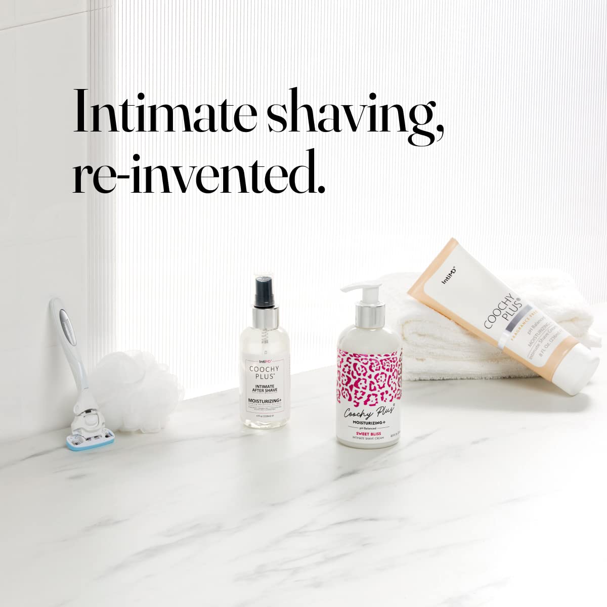IntiMD Coochy packaging display shows value in a 2-pack