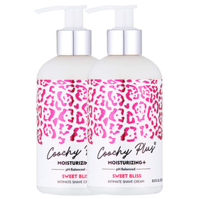 IntiMD Coochy Plus bottle pump enables easy, mess-free shaving prep