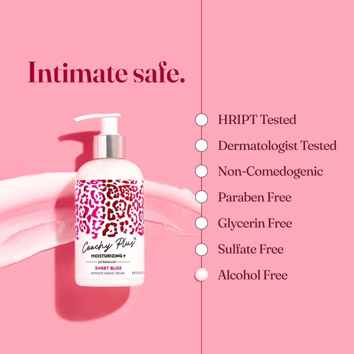 IntiMD Coochy Plus hair-softening close-up demonstrates easier shaving