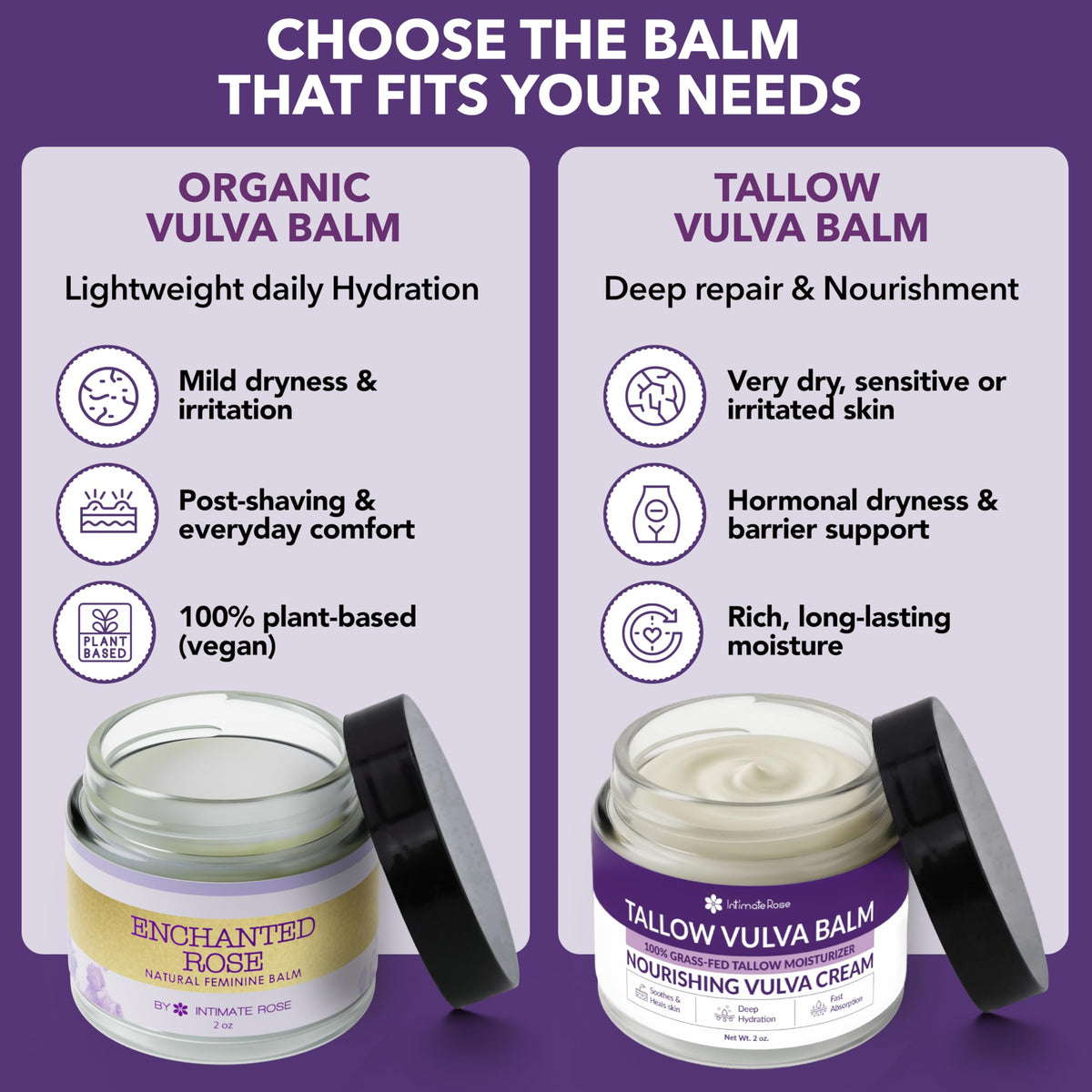 Intimate Rose multi-use balm ready for face and body care.