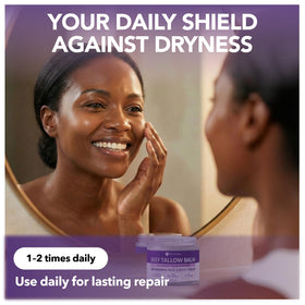 Intimate Rose night balm use depicts soothing overnight routine for dry skin.