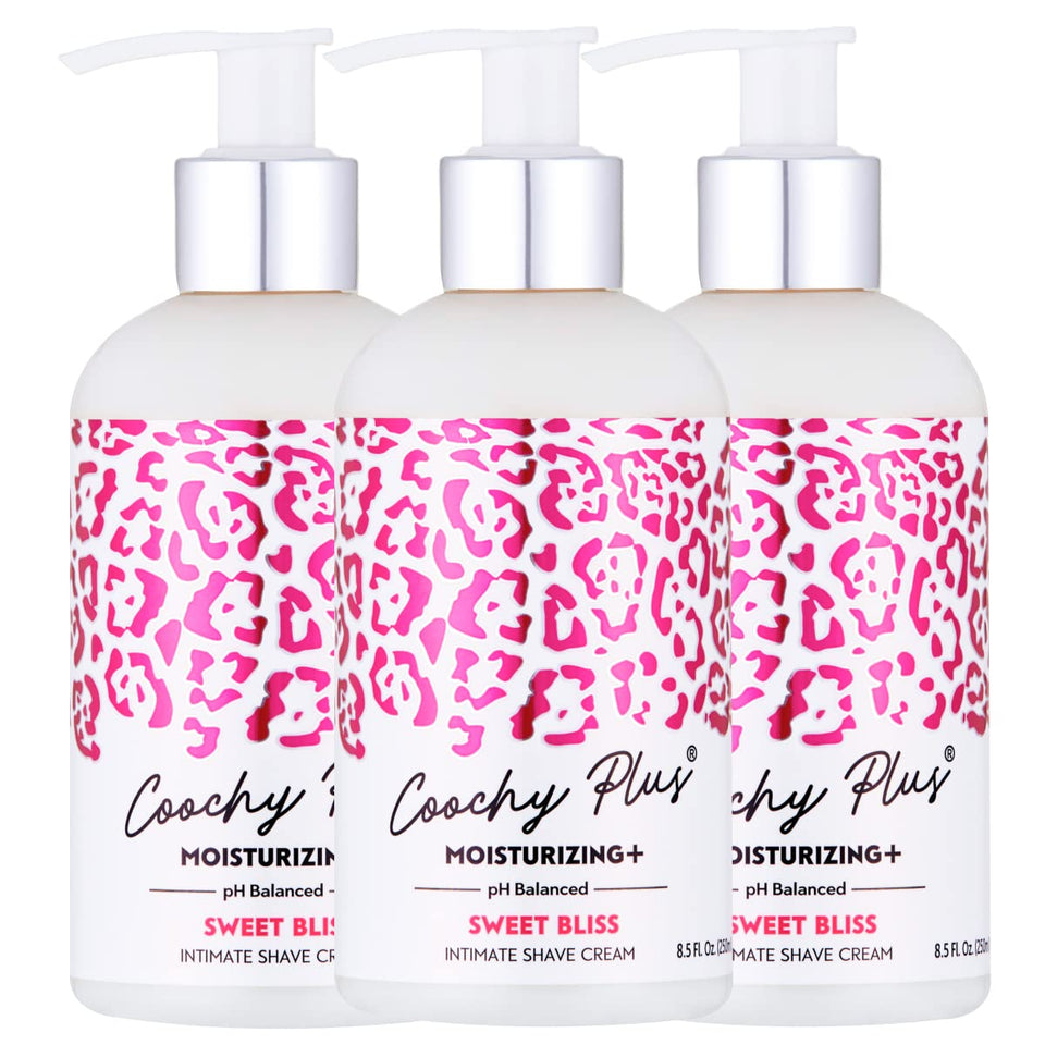 IntiMD Coochy Plus bottle with moisturizing formula for sensitive areas.