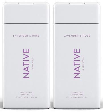Intotal TKK Native Body Wash Lavender & Rose 2-pack on display for daily routine.